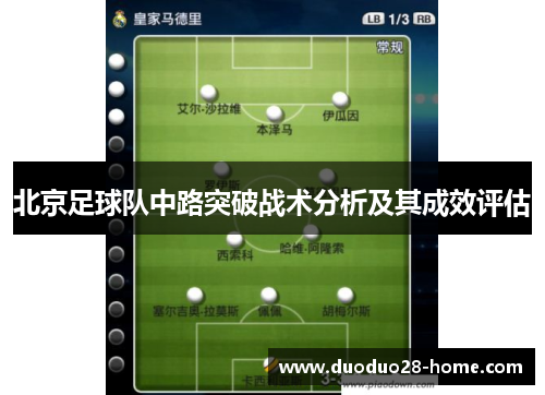 北京足球队中路突破战术分析及其成效评估